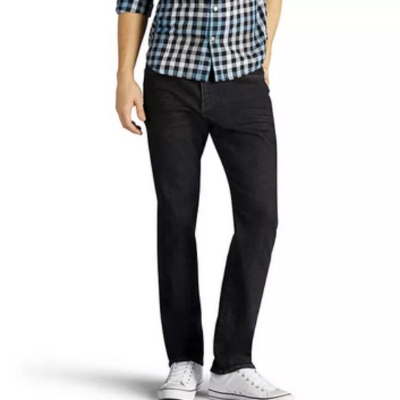 Men's Lee® Extreme Motion Stretch Slim Straight Jeans - Picture 1 of 4